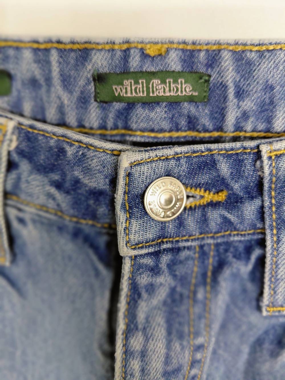 wild fable Light Blue Rolled Hem Denim Shorts - Picture 5 of 5